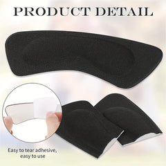 Heel Cushion Pads Self-Adhesive Shoe Grips Foot Care Protector