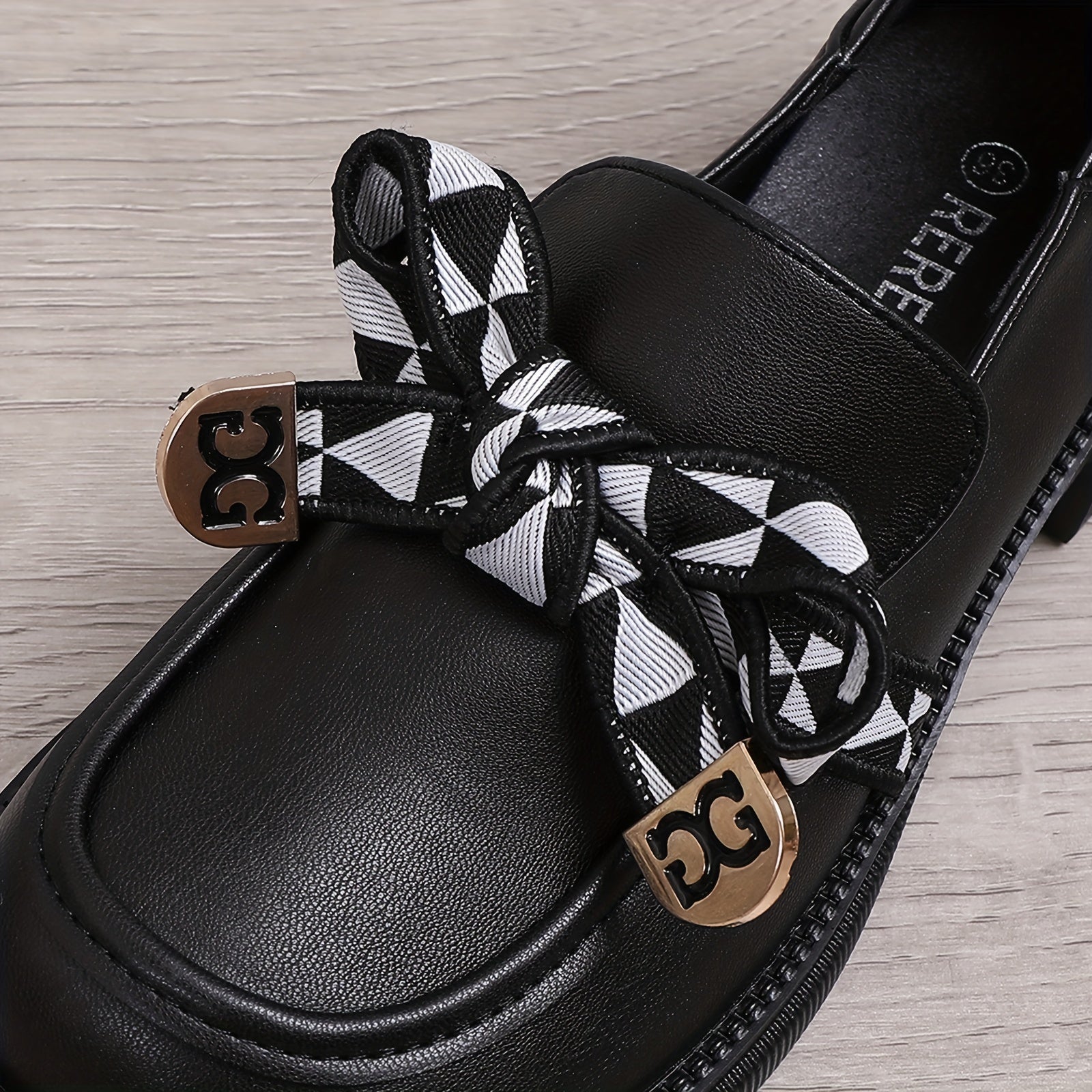 Women's Bowknot Platform Shoes Slip On Loafers British Shoes