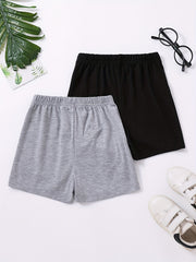 Girls Letter Graphic Casual Track Shorts Kids Summer Clothes