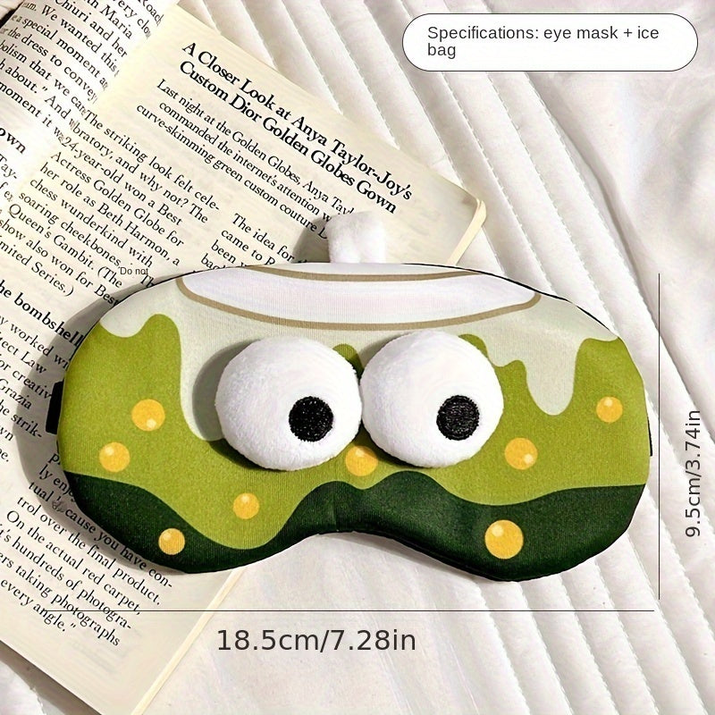 Cartoon Eye Mask Comfortable Blackout for Sleeping Traveling Napping