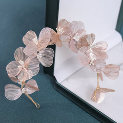 Floral Tiara Flower Headpiece Elf Headband Bridal Headpiece Fairy Wedding
