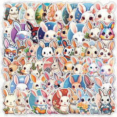 50pcs Bunny Series Stickers for Notebooks Laptops Helmets Desks Water Bottles