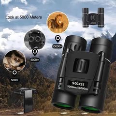 900X25 Binoculars Waterproof Telescope For Travel Viewing