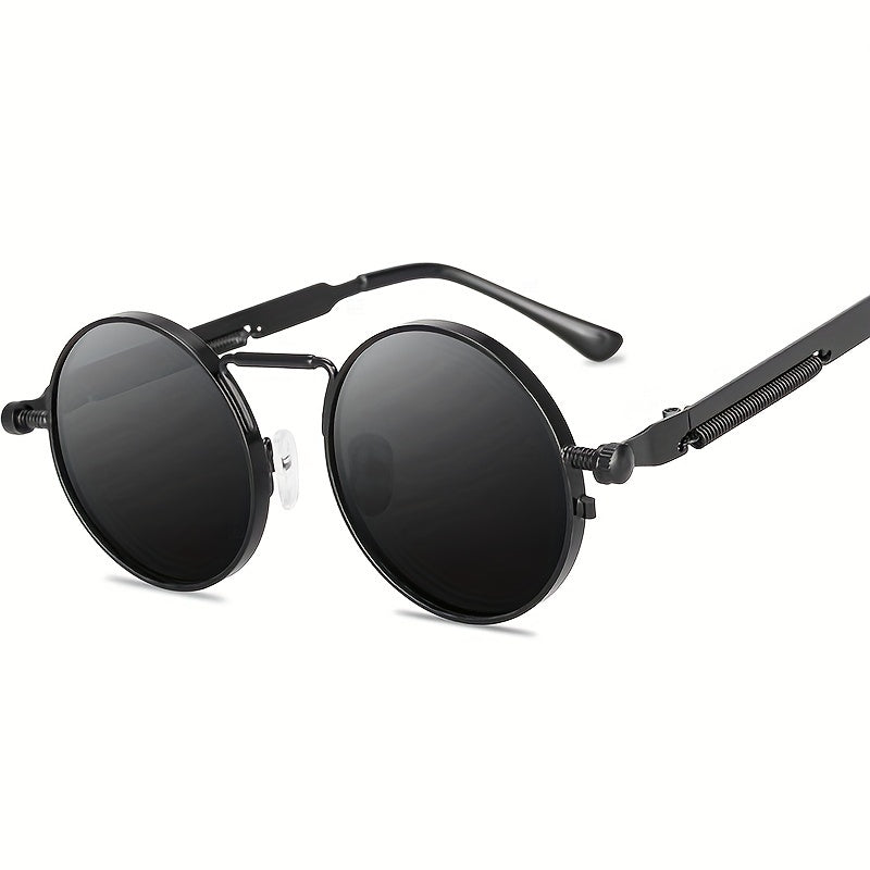 Steampunk Round Metal Sunglasses Retro Vintage UV400