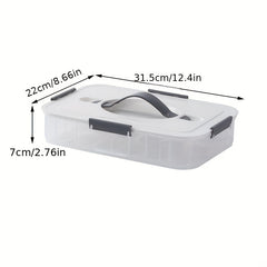 Egg Storage Box for Kitchen Leak Proof Reusable Shockproof Shatterproof