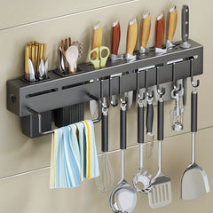 Kitchen Holder No Drilling Multifunctional Cutlery Storage Rack