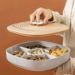 5 Compartment Snack Tray Dried Fruit Plate Appetizer Platter