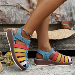 Women Summer Colorful Open Toe Flip flops Beach Sandals Shoes Breathable