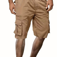 Men's Cargo Cropped Pants with Pockets for Summer
