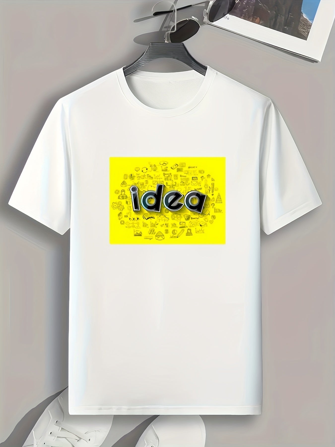 Men's Pattern Print Sports T-shirt - Comfy Graphic Tee