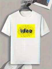 Men's Pattern Print Sports T-shirt - Comfy Graphic Tee