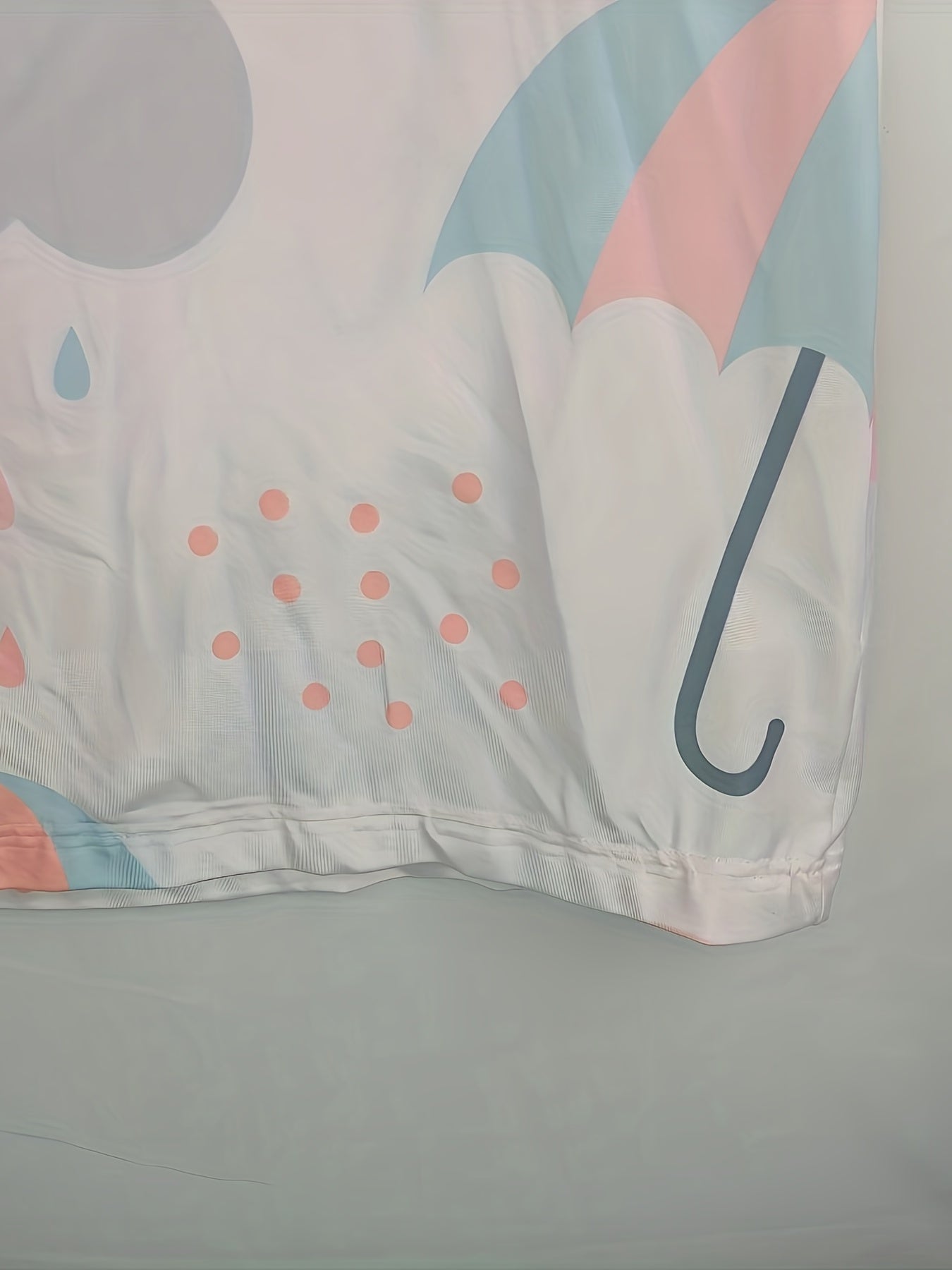 Plus Size Cloud & Umbrella Print Nightdress