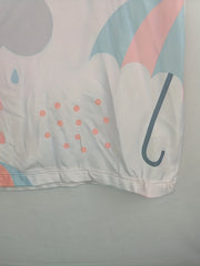 Plus Size Cloud & Umbrella Print Nightdress