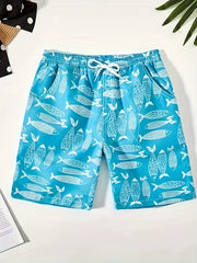 Boys' Beach Shorts Surfing & Swimming Fun