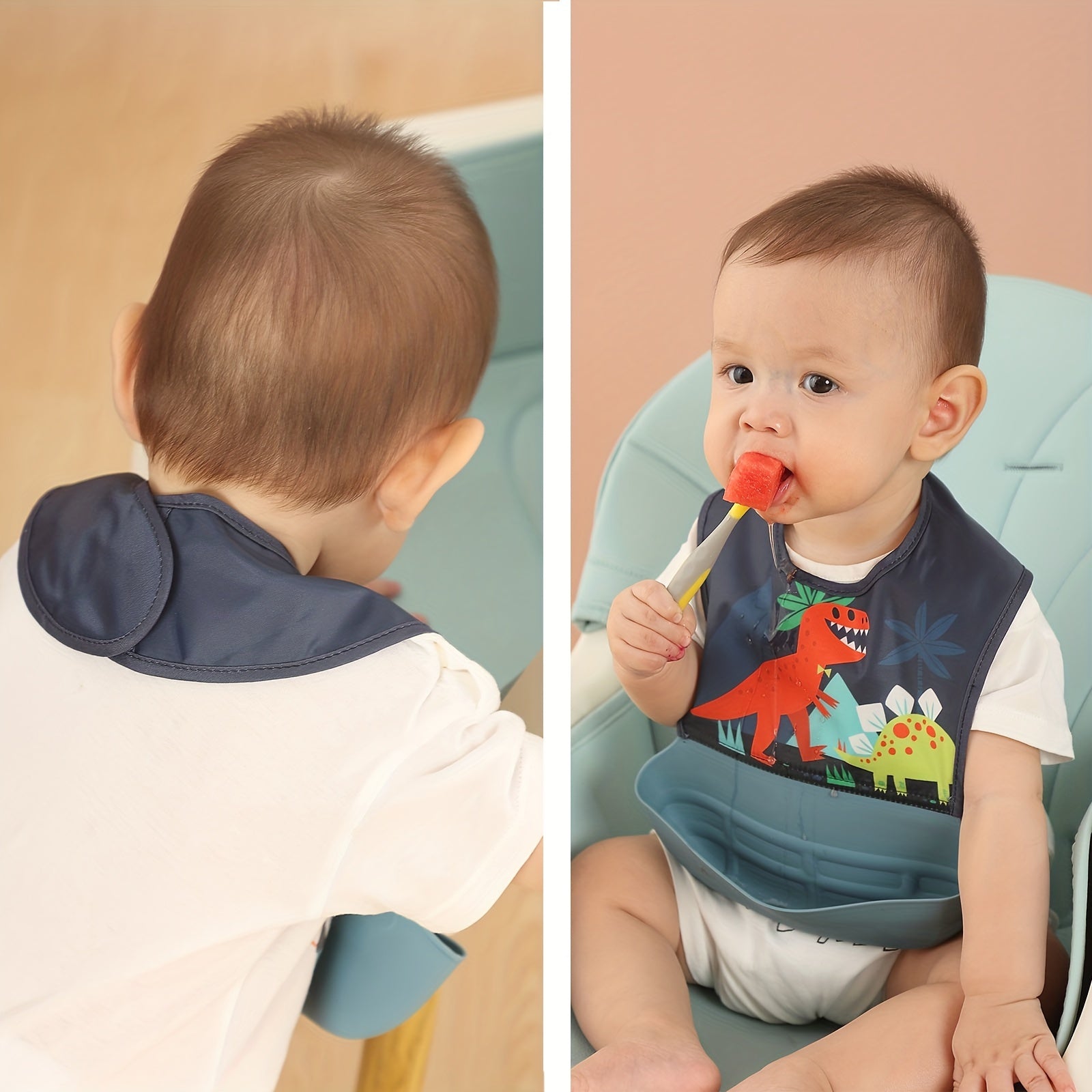 Waterproof Silicone Bib for Babies 6-24 Months