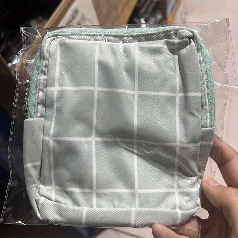 Travel Cosmetic Bag for Women - Organize Makeup Lipstick Sanitary Napkins