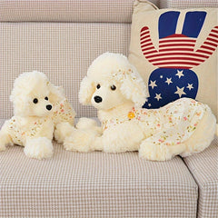 Simulation Poodle Puppy Plush Toy Dog Pillow Birthday Gift
