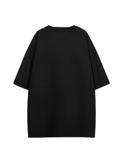 Gesture Print Loose Hip hop Short Sleeve Tee Shirt