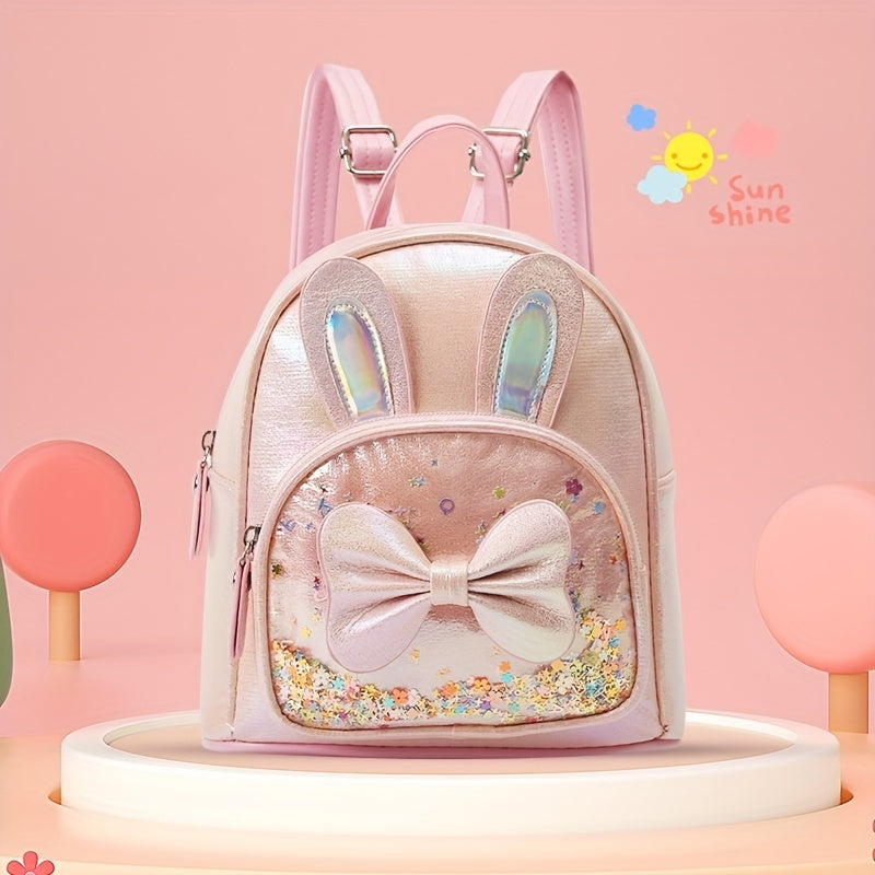 Kids Bow Decor Rabbit Ear Backpack