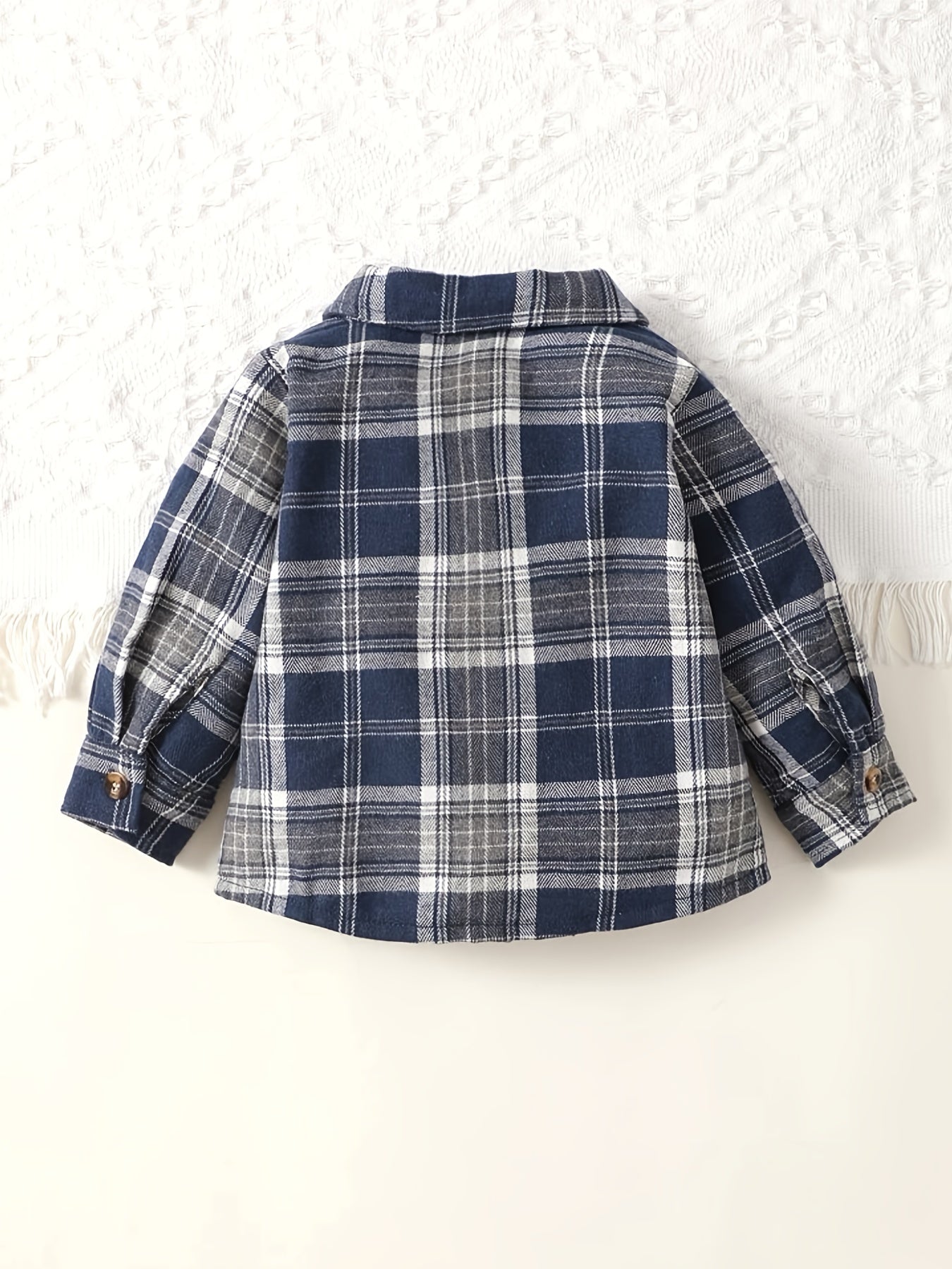 Boys Plaid Flannel Shirts Long Sleeve Button Down - Spring Fall Outwear