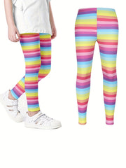 Girls' Tight Leggings Pants High Waist Stretch Skinny Pants