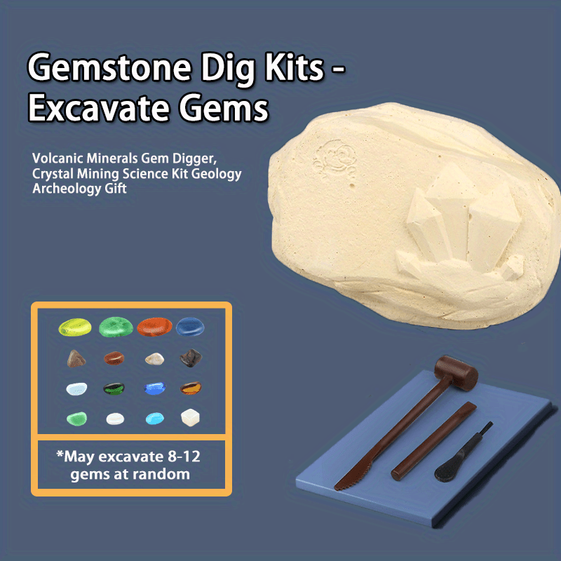 Gemstone Dig Kit for Mineralogy Enthusiasts