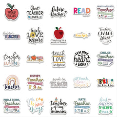 Thanksgiving Teacher Stickers (50 Sheets) - Ideal Gift for Notebook Decoration