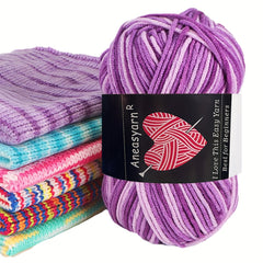 5-strand Fancy Dyed Yarn for DIY Knitting & Crocheting 100m 50g