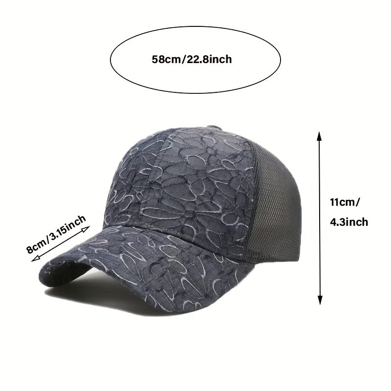 Men's Lace Baseball Cap Sun Hat Outing