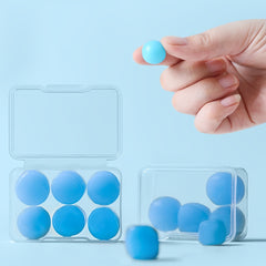 3 Pairs Waterproof Noise Cancelling Silicone Earplugs for Adults