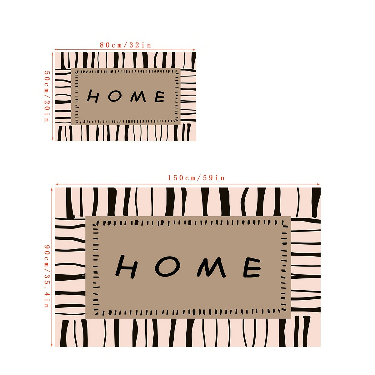 Modern Minimalist Dirt-Resistant Welcome Doormat