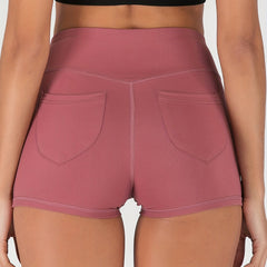 Yoga Shorts with Pocket Women's Fitness Running Shorts
