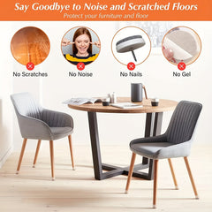 4pcs Silicone Chair Leg Floor Protectors Thickened Chair Leg Covers