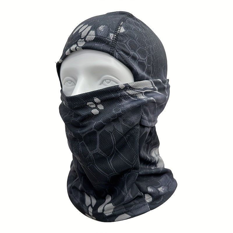 Camo Balaclava Hooded Face Mask in Khaki/CP