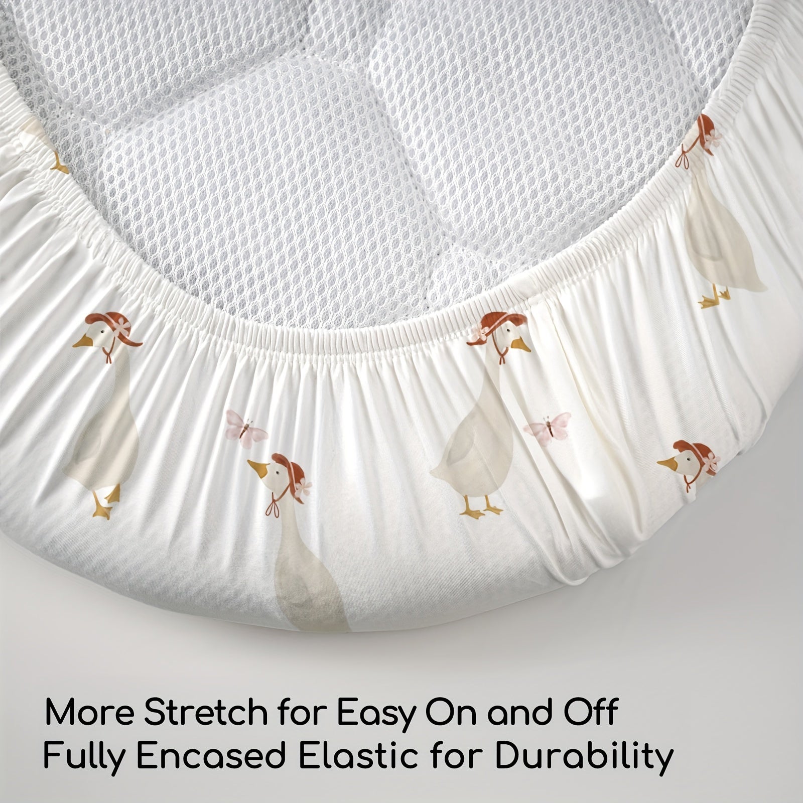 3 Pack Baby Crib Sheet Sets Ivory & Peach Animal Prints Microfiber Woven