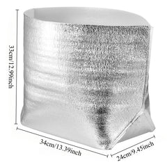 10pcs Waterproof Insulated Bags 34x23x33cm for Hot & Cold Items