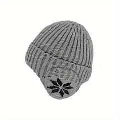 Winter Velvet Thickened Knitted Hat Ear Protection Beanie Hats