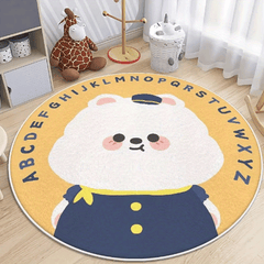 Kids Cartoon Carpet Soft Wool Crawling Mat