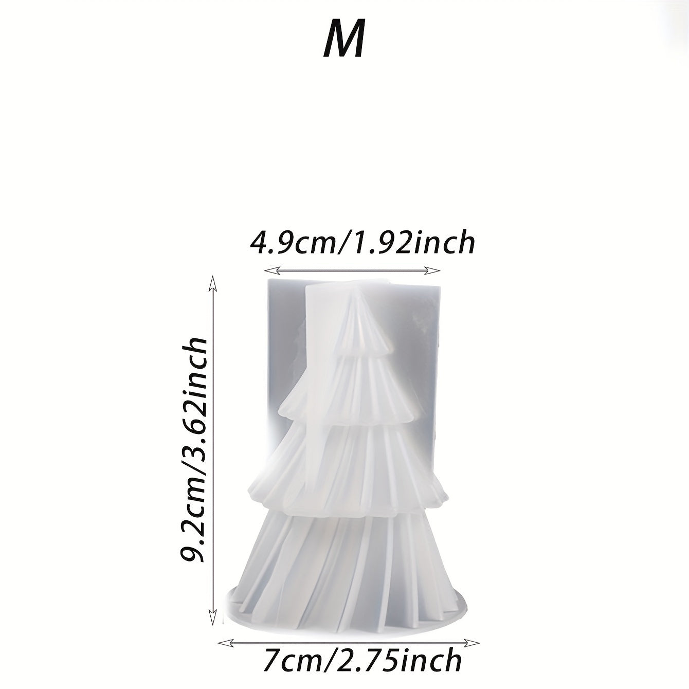 3D Pine Silicone Mold for DIY Christmas Tree Scented Candle Decoration