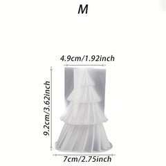 3D Pine Silicone Mold for DIY Christmas Tree Scented Candle Decoration