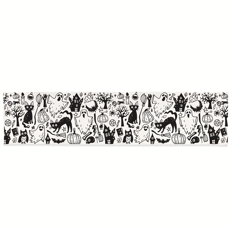 Halloween Table Runner Scary Holiday Dining Decor