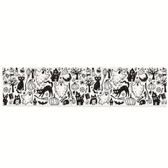 Halloween Table Runner Scary Holiday Dining Decor
