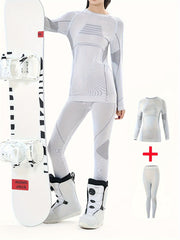 Women's Thermal Underwear Set Long Sleeve Top & Leggings