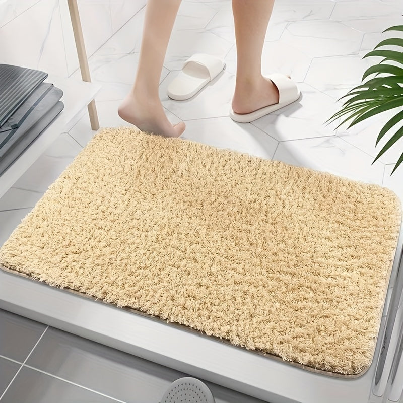 Plush Thickened Bathroom Rug Non-slip Soft Mat