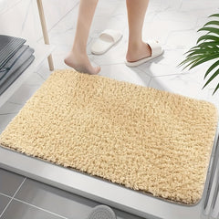 Plush Thickened Bathroom Rug Non-slip Soft Mat
