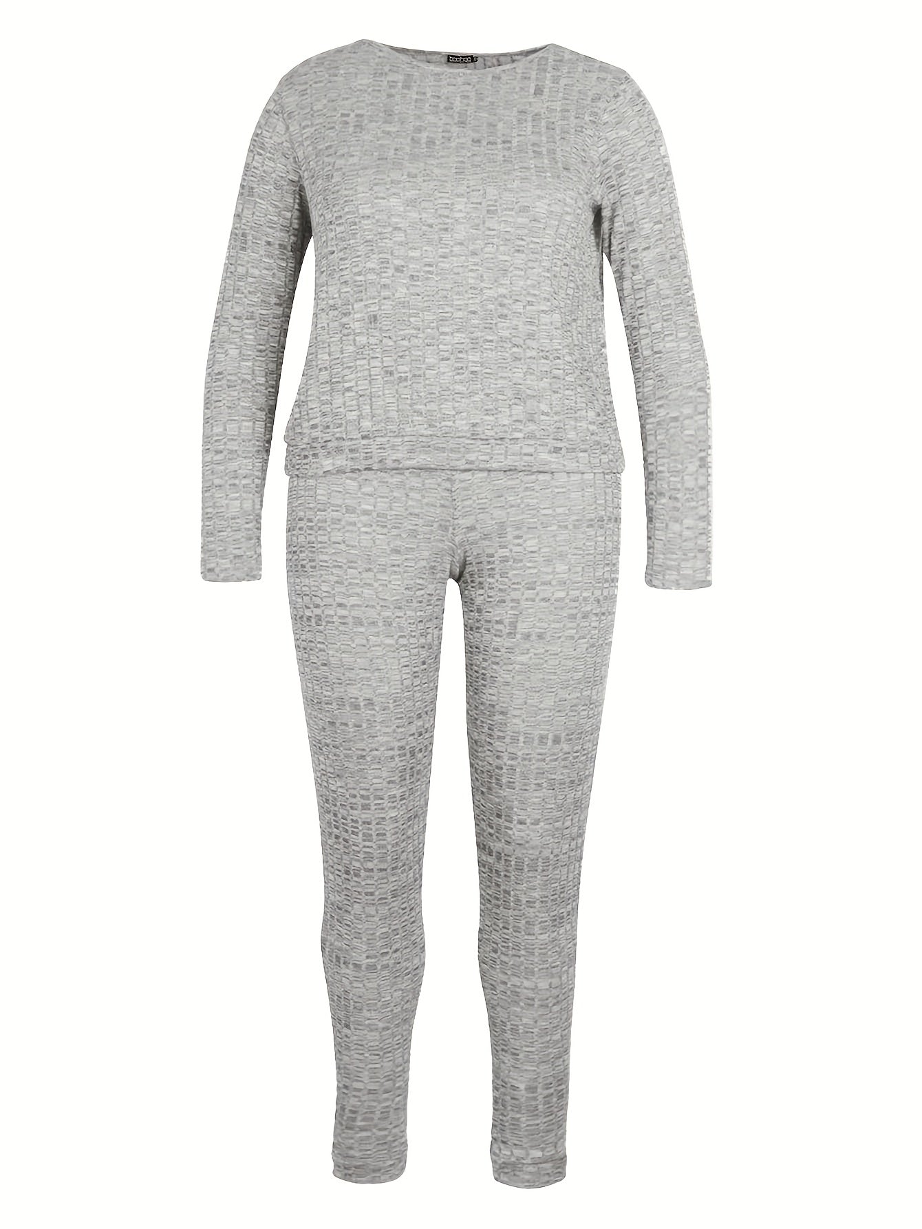 Solid Long Sleeve Tee & Leggings Set