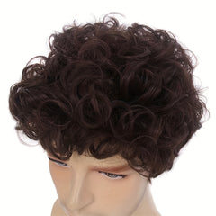 Men's Dress Up Short Curly Wig Costume Wigs For Parties