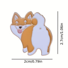 Cartoon Animal Pattern Pin Brooch for Girls