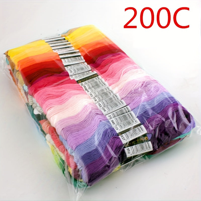 250pcs Embroidery Thread Cross Stitch Sewing Skeins Embroidery Floss Kit