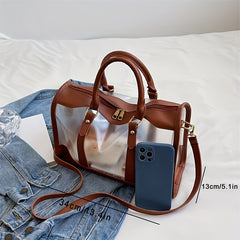 Large Waterproof Makeup Bag with Double Handles for Short Journeys